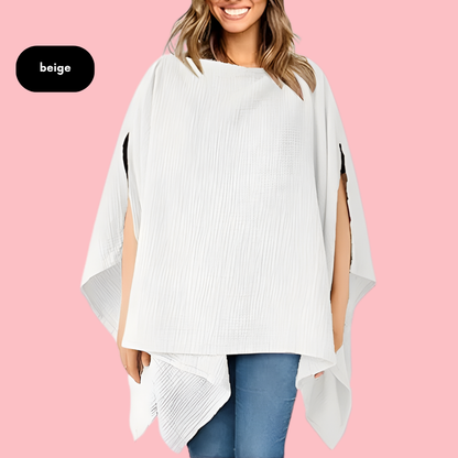 Nalaya – 4-in-1-Poncho inkl. Stilldecke, Schal & Kinderwagenabdeckung