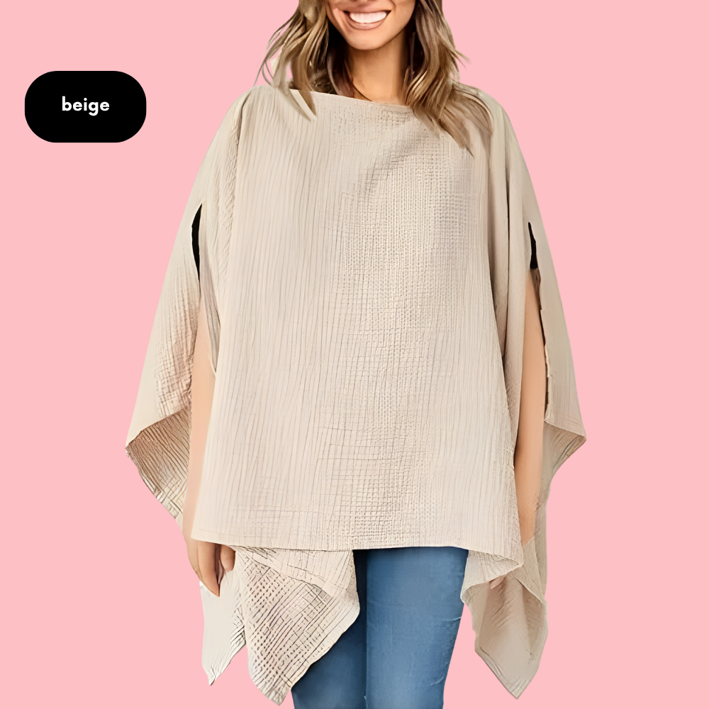 Nalaya – 4-in-1-Poncho inkl. Stilldecke, Schal & Kinderwagenabdeckung