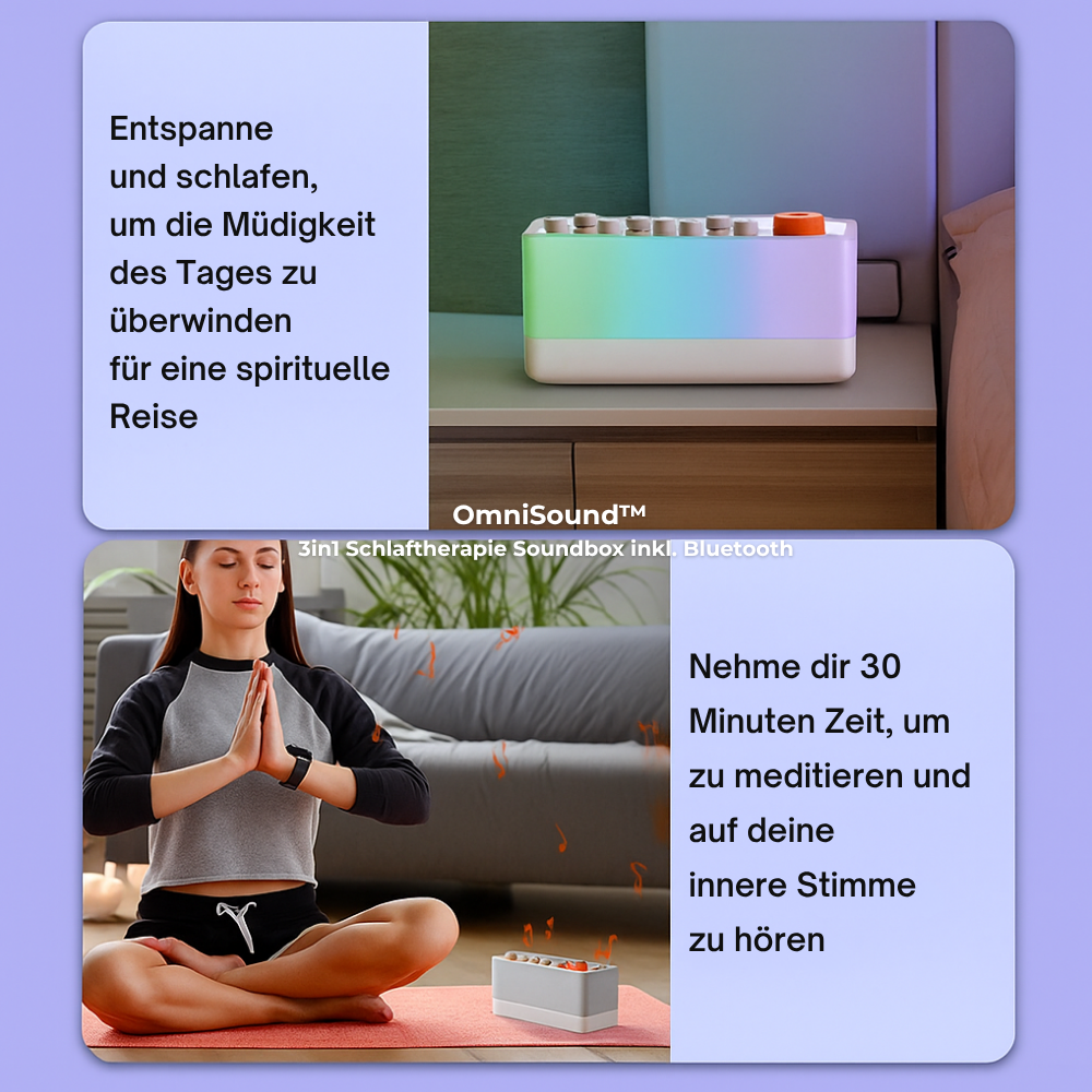 OmniSound™ - 3in1 Schlaftherapie Soundbox inkl. Bluetooth