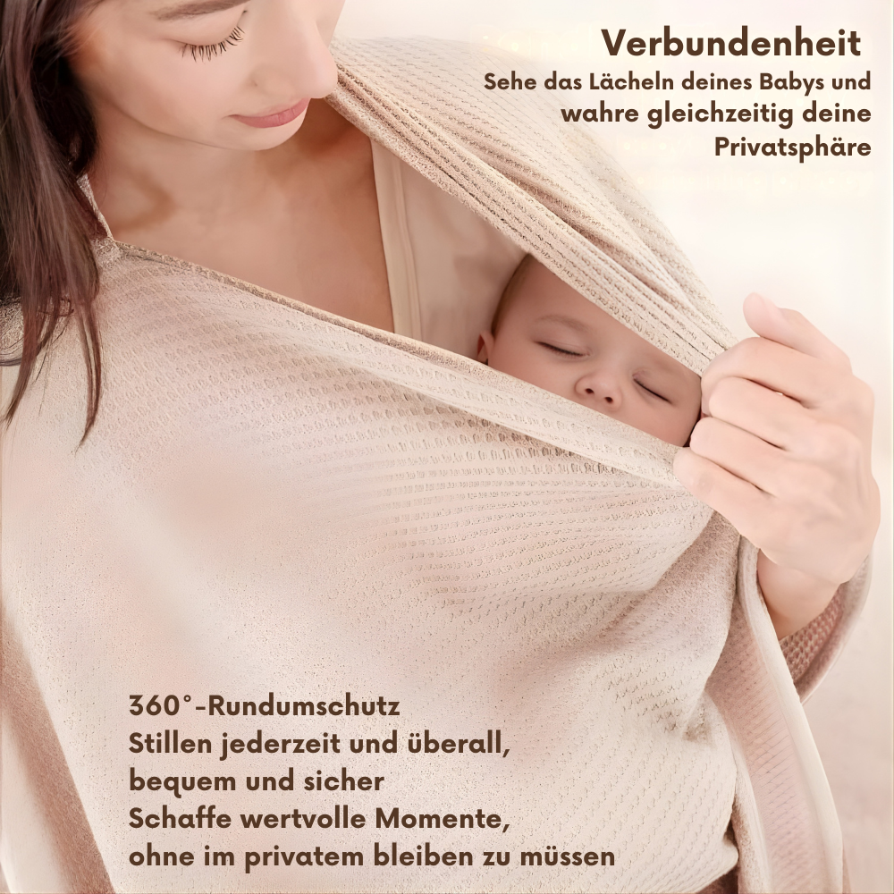 Nalaya – 4-in-1-Poncho inkl. Stilldecke, Schal & Kinderwagenabdeckung