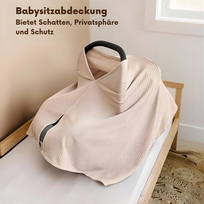 Nalaya – 4-in-1-Poncho inkl. Stilldecke, Schal & Kinderwagenabdeckung