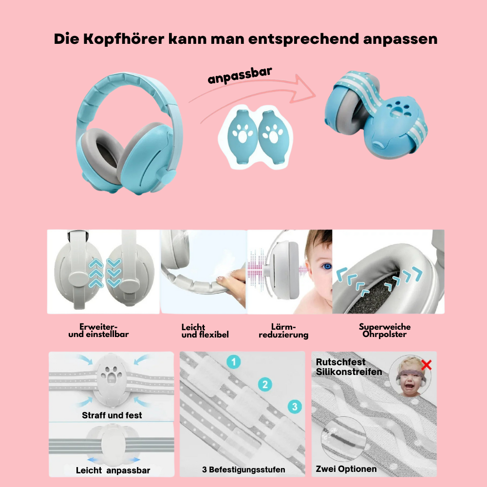 Nalaya - Lärmschutz-Ohrenschützer für Babys und Kleinkinder