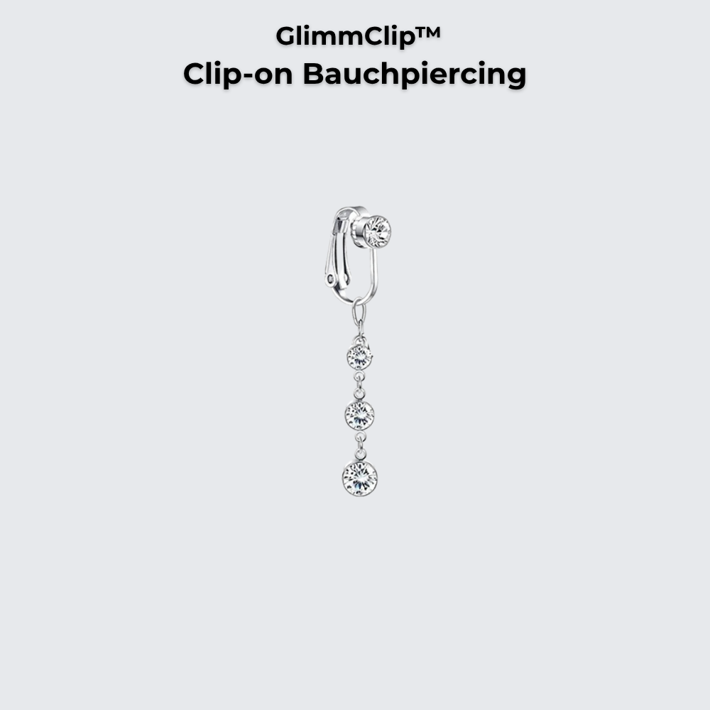 GlimmClip™  - Clip-on Bauchpiercing aus Stainless Steel