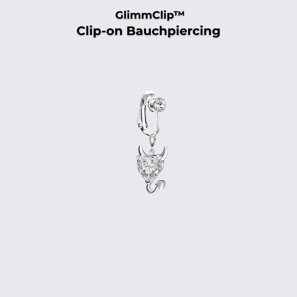 GlimmClip™  - Clip-on Bauchpiercing aus Stainless Steel
