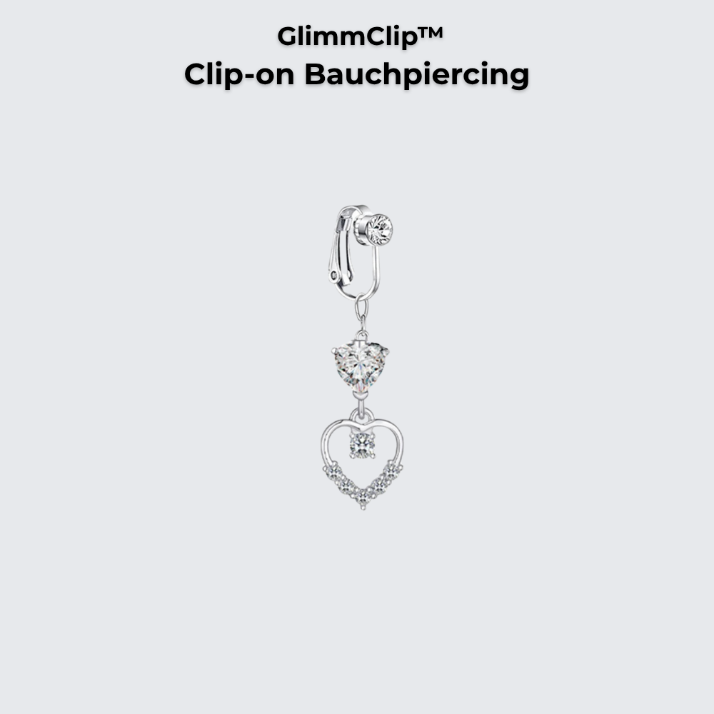 GlimmClip™  - Clip-on Bauchpiercing aus Stainless Steel