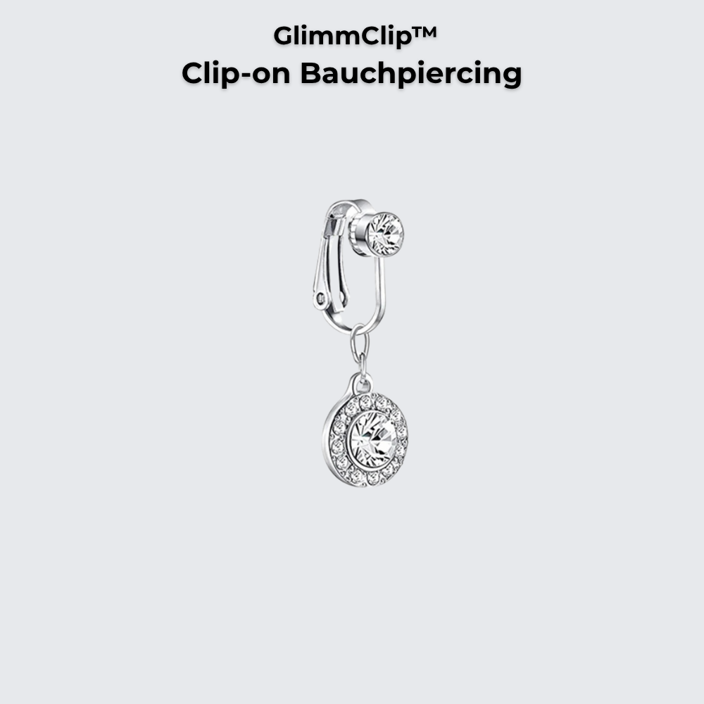 GlimmClip™  - Clip-on Bauchpiercing aus Stainless Steel