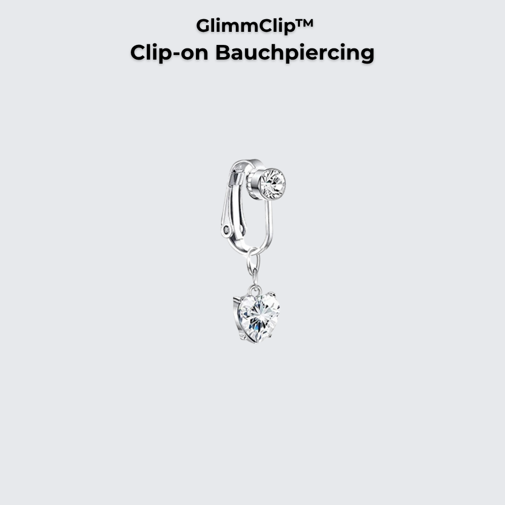 GlimmClip™  - Clip-on Bauchpiercing aus Stainless Steel
