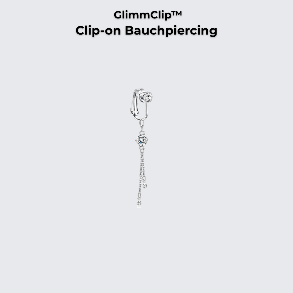GlimmClip™  - Clip-on Bauchpiercing aus Stainless Steel
