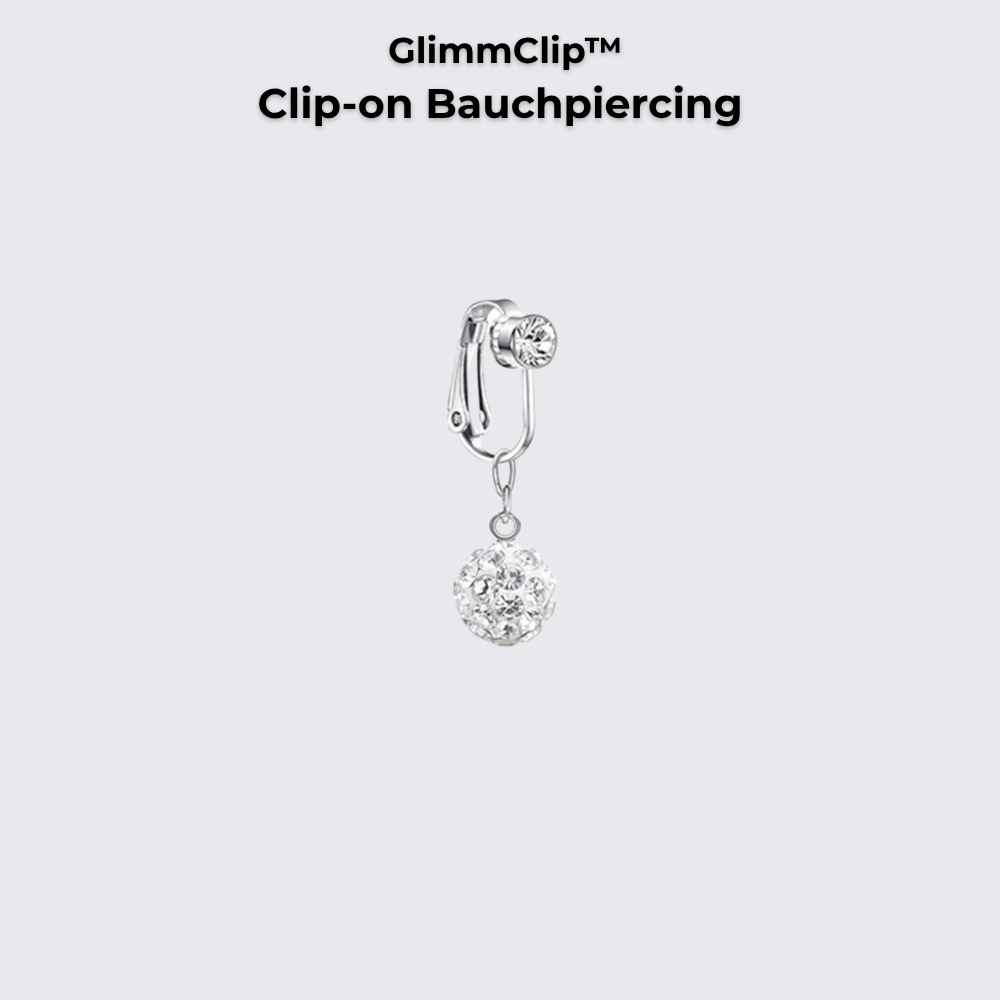 GlimmClip™  - Clip-on Bauchpiercing aus Stainless Steel