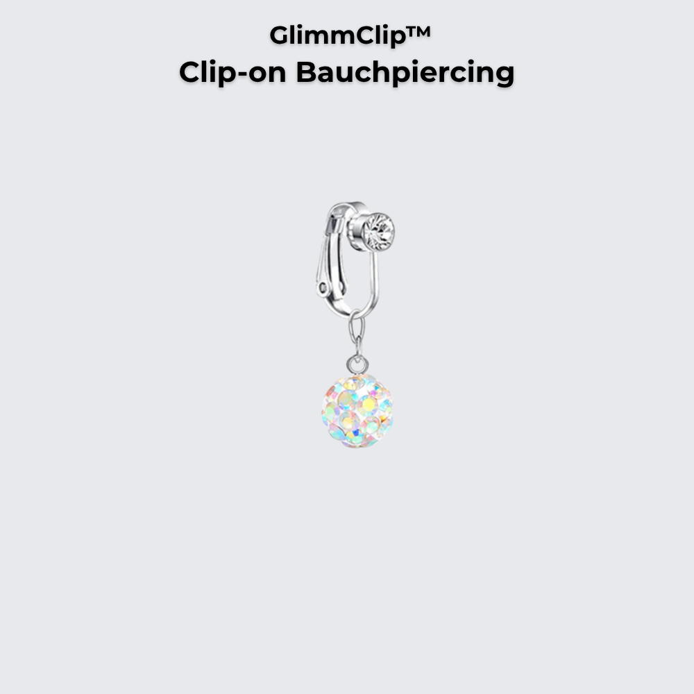 GlimmClip™  - Clip-on Bauchpiercing aus Stainless Steel