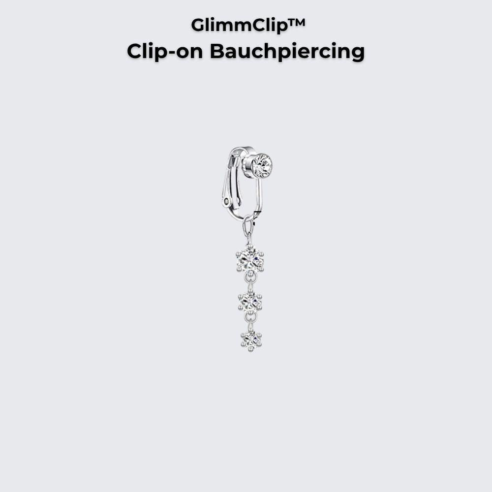 GlimmClip™  - Clip-on Bauchpiercing aus Stainless Steel