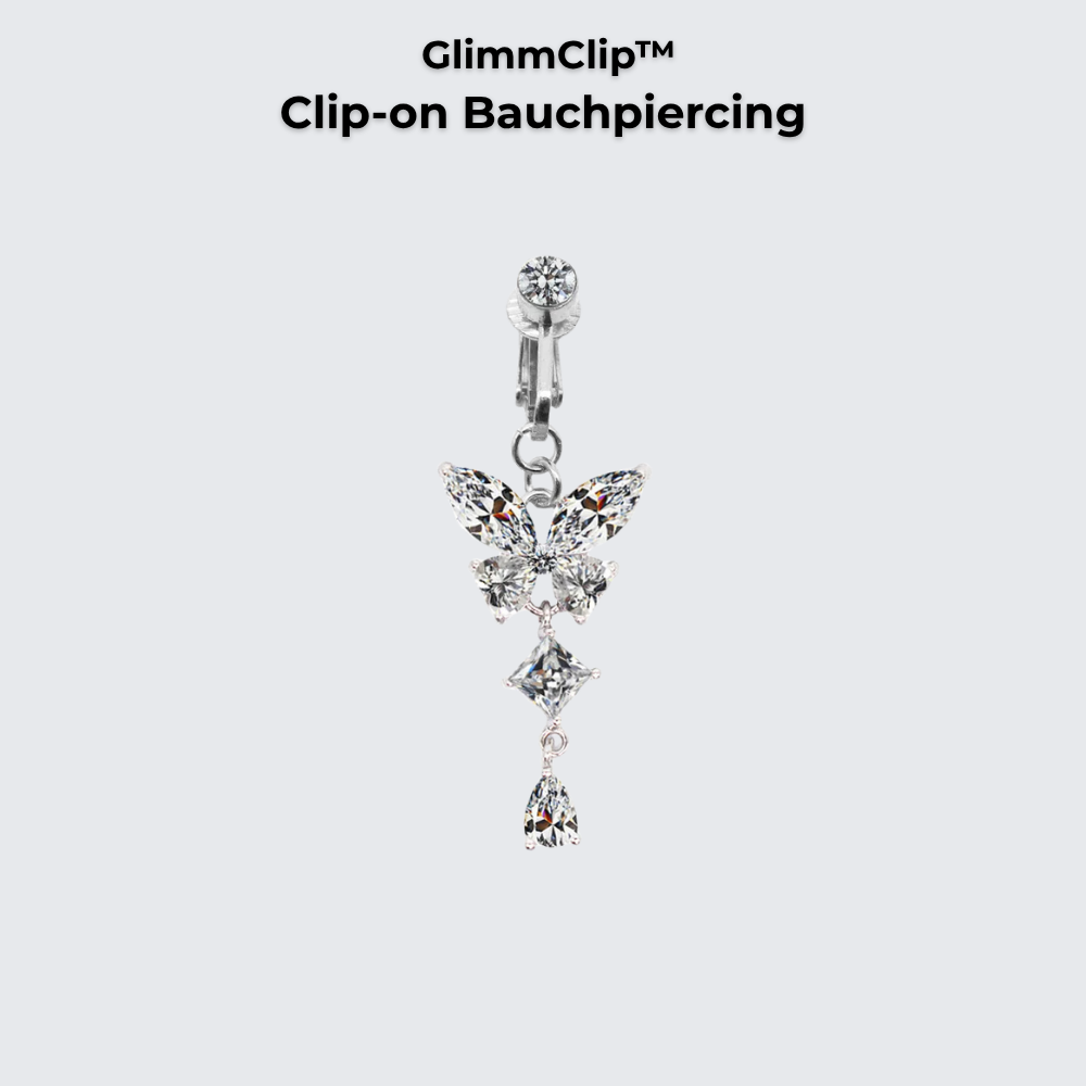 GlimmClip™  - Clip-on Bauchpiercing aus Stainless Steel