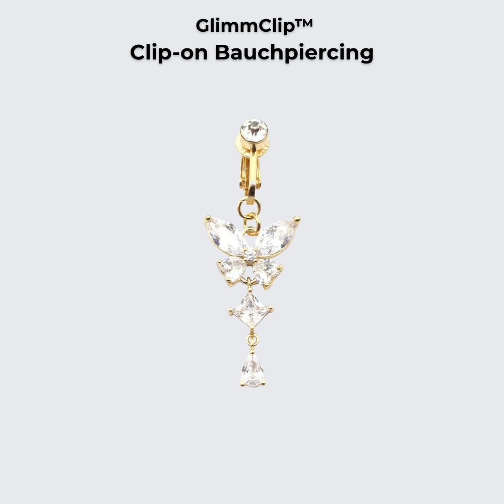 GlimmClip™  - Clip-on Bauchpiercing aus Stainless Steel