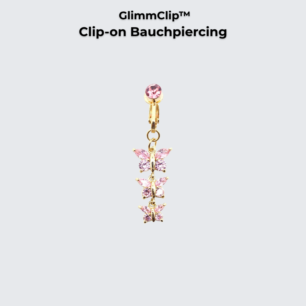 GlimmClip™  - Clip-on Bauchpiercing aus Stainless Steel