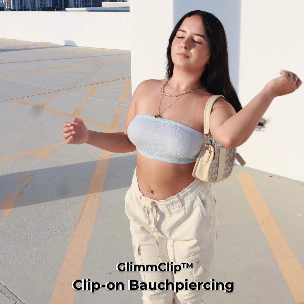 GlimmClip™  - Clip-on Bauchpiercing aus Stainless Steel