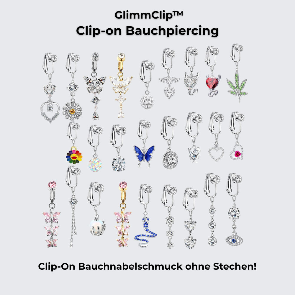 GlimmClip™  - Clip-on Bauchpiercing aus Stainless Steel