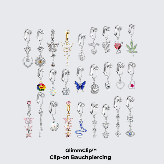 GlimmClip™  - Clip-on Bauchpiercing aus Stainless Steel
